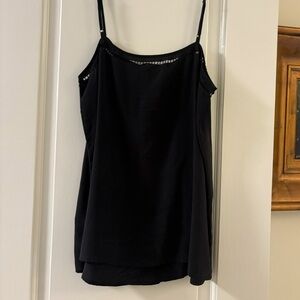 Equipment Black Washed Silk Camisole
